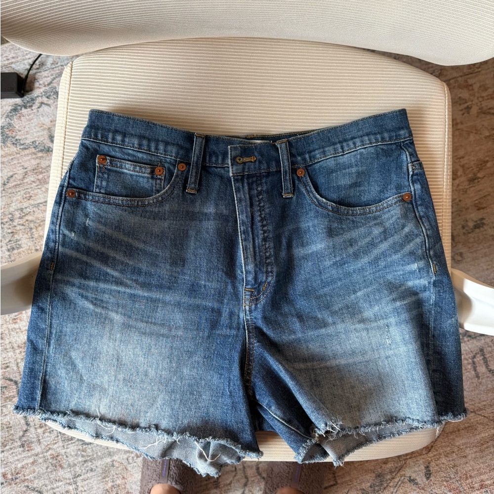 Madewell Blue Denim Cutoff Shorts High Rise